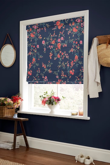 Cath Kidston Navy Millfield Blossom Made to Measure Roman Blinds