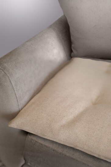 Lounging Hound Sofa Protector Cushion in Natural Ecru