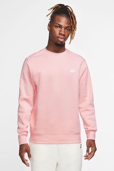 Nike Light Pink Club Crew Sweatshirt
