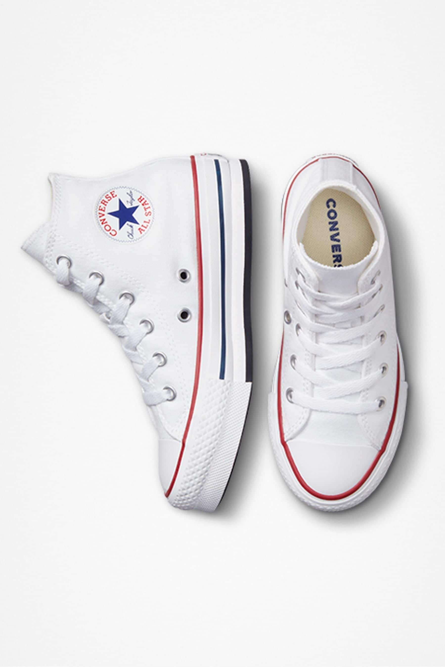 Buy Converse White Eva Lift High Top Junior Trainers from the Next UK online shop