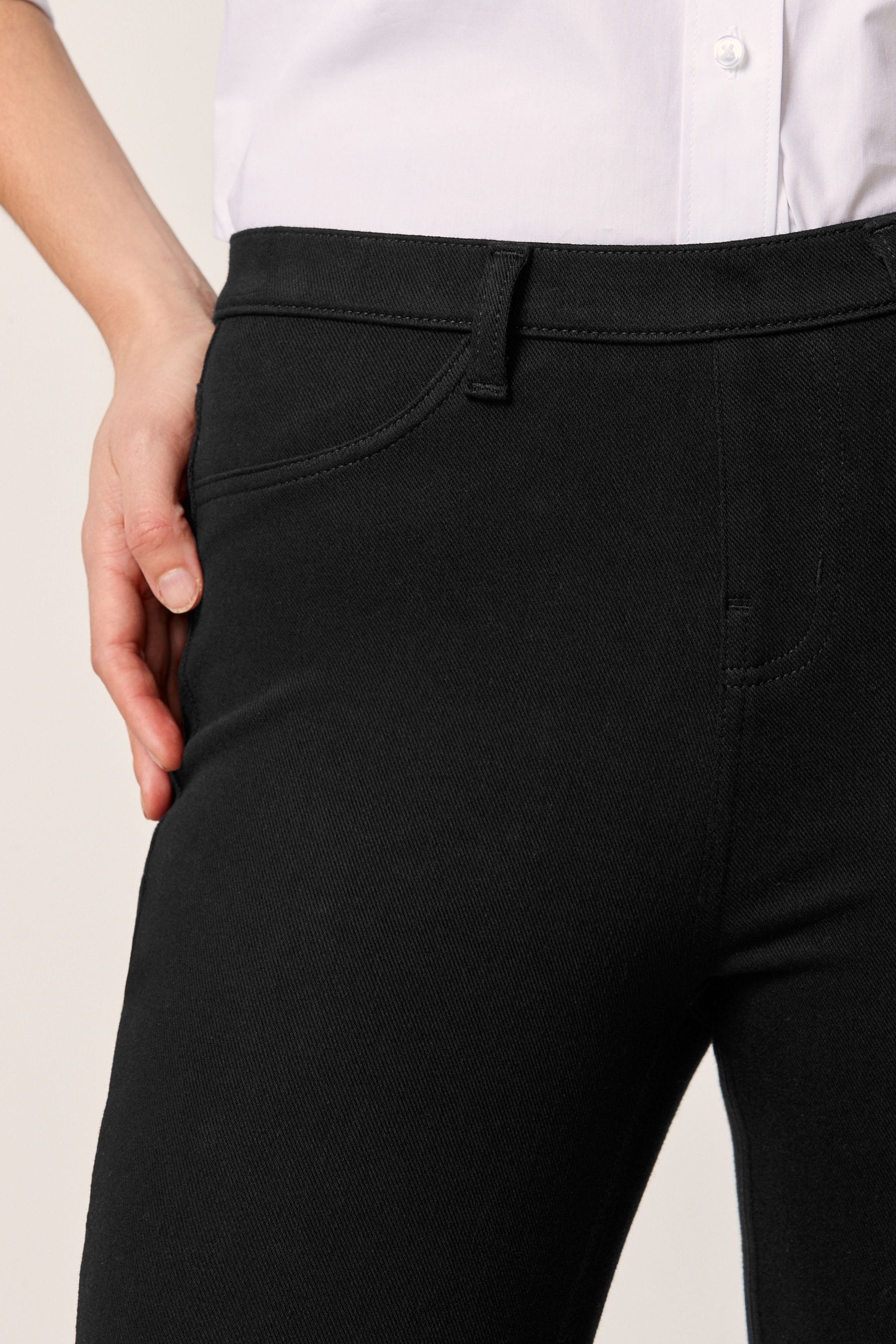Buy Black Jersey Denim Leggings from the Next UK online shop