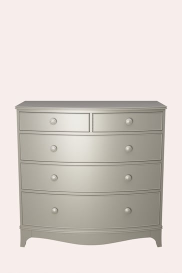 Laura Ashley Pale French Grey Broughton 2+3 Drawer Chest