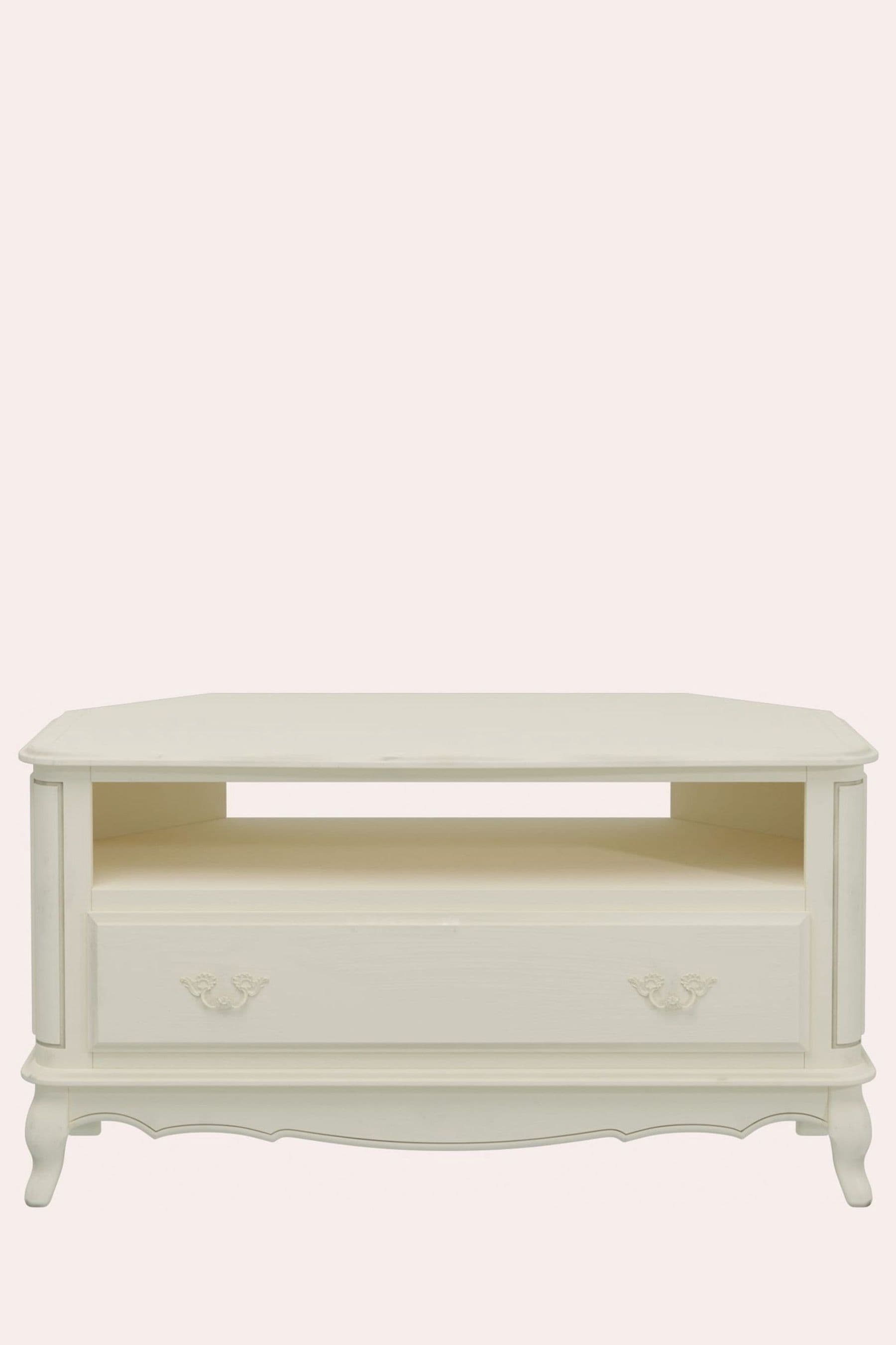 Buy Laura Ashley Ivory Provencale 1 Drawer Corner TV Stand from