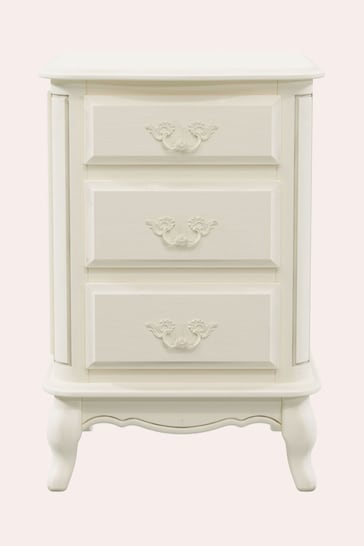 Laura Ashley Ivory Provencale 3 Drawer Bedside Chest