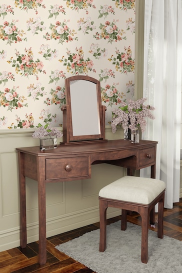 Laura Ashley Pale Sable Rosemore Wallpaper Wallpaper