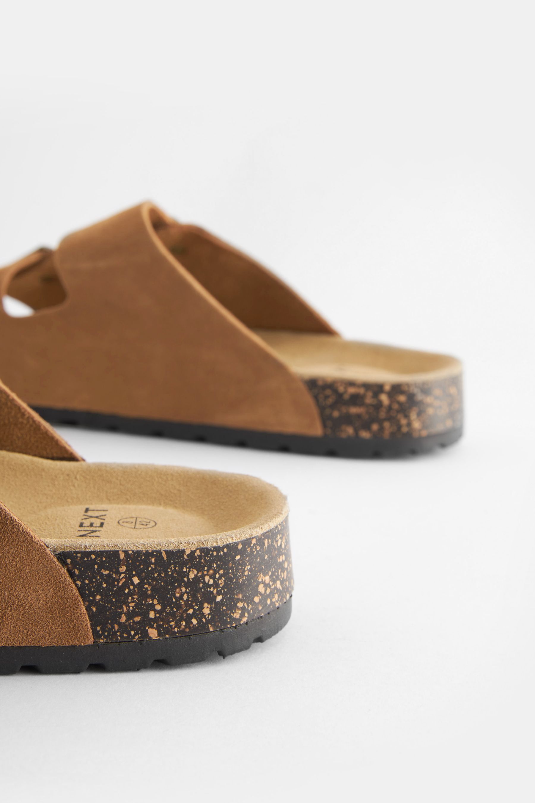 Buy Tan Brown Leather Double Strap Sandals from the Next UK online