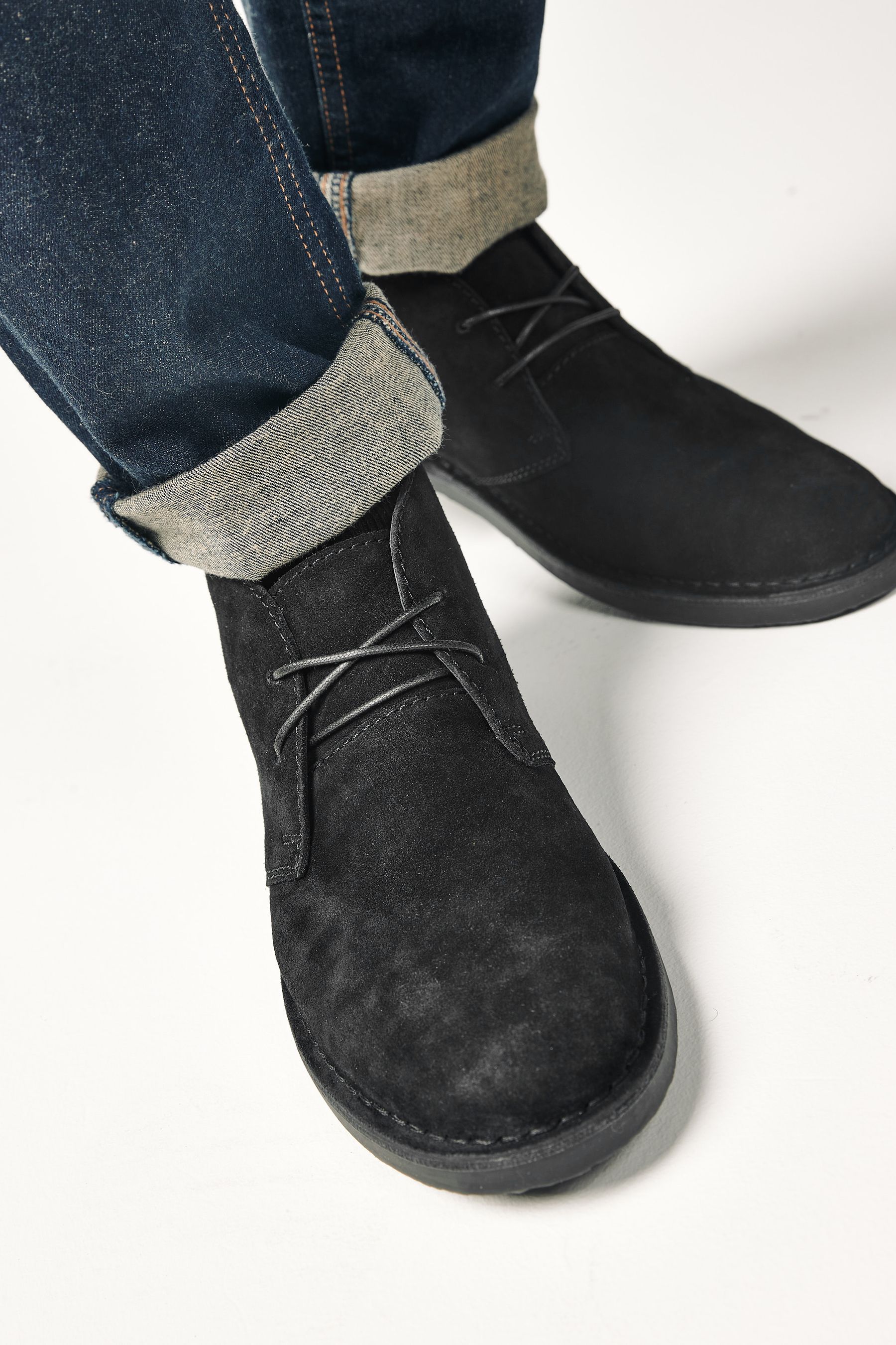 Buy Black Suede Desert Boots from the Next UK online shop