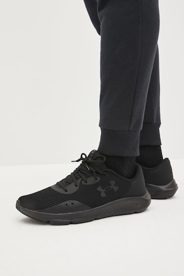 Under Armour Black Charged Pursuit 3 Trainers