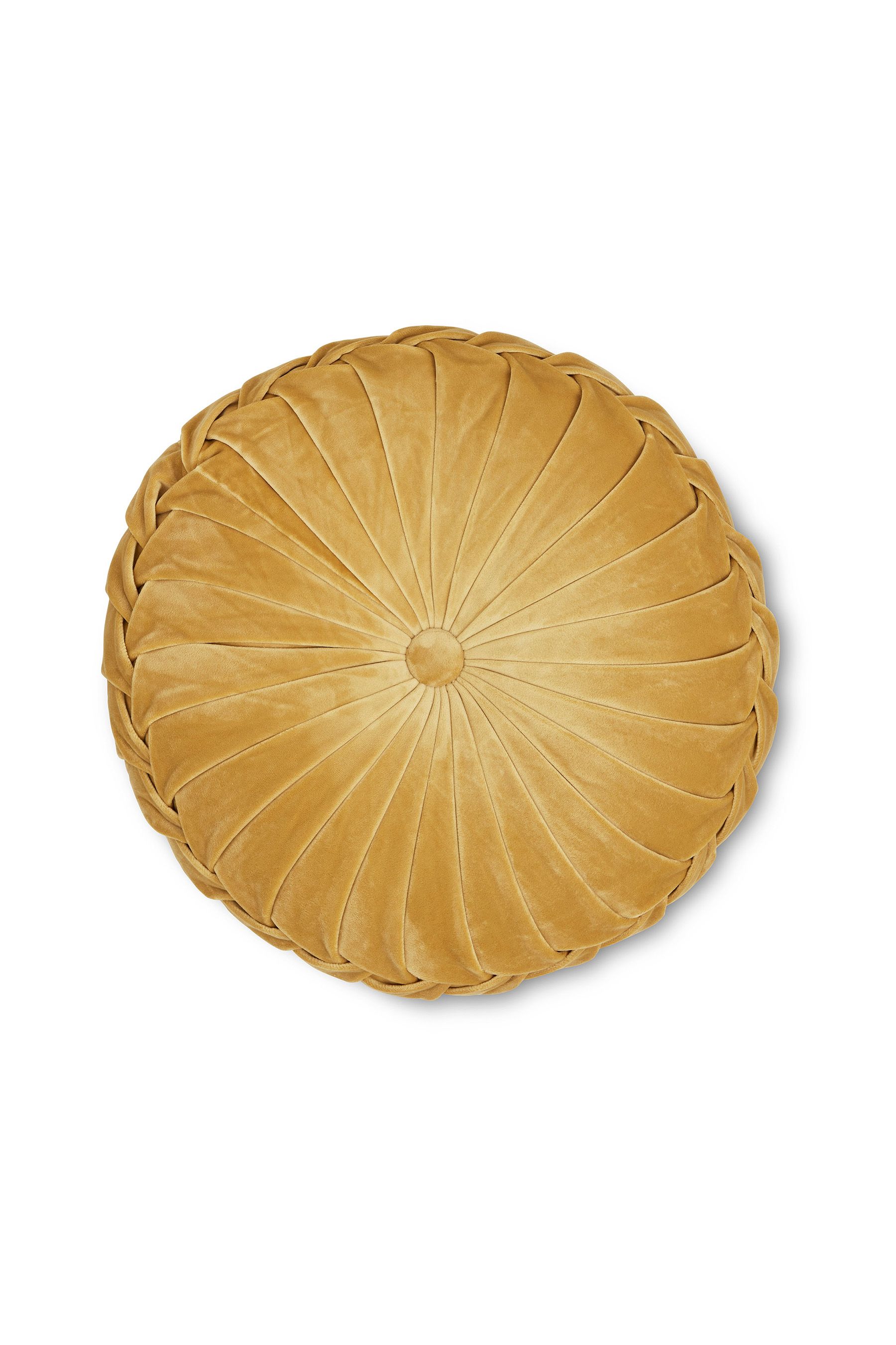 Round yellow cushion new arrivals