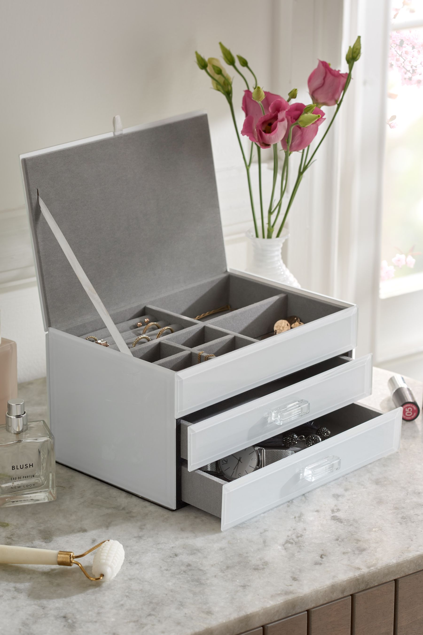White Sloane Jewellery Box
