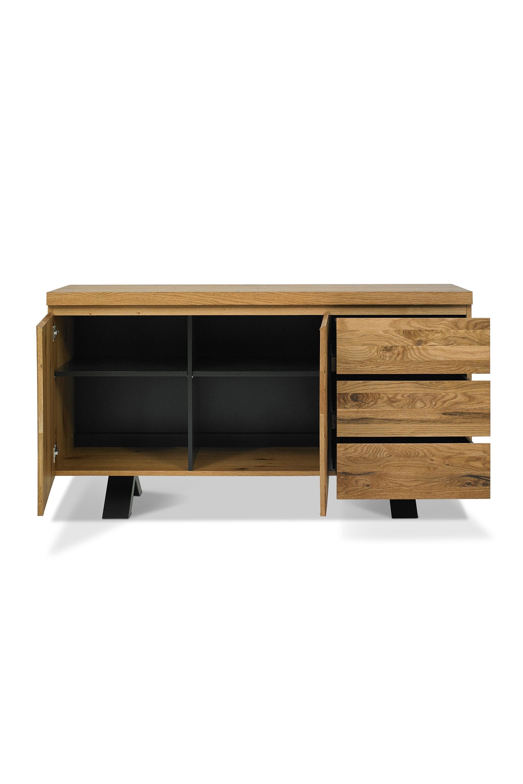Buy Bentley Designs Natural Ellipse Rustic Oak Wide Sideboard from