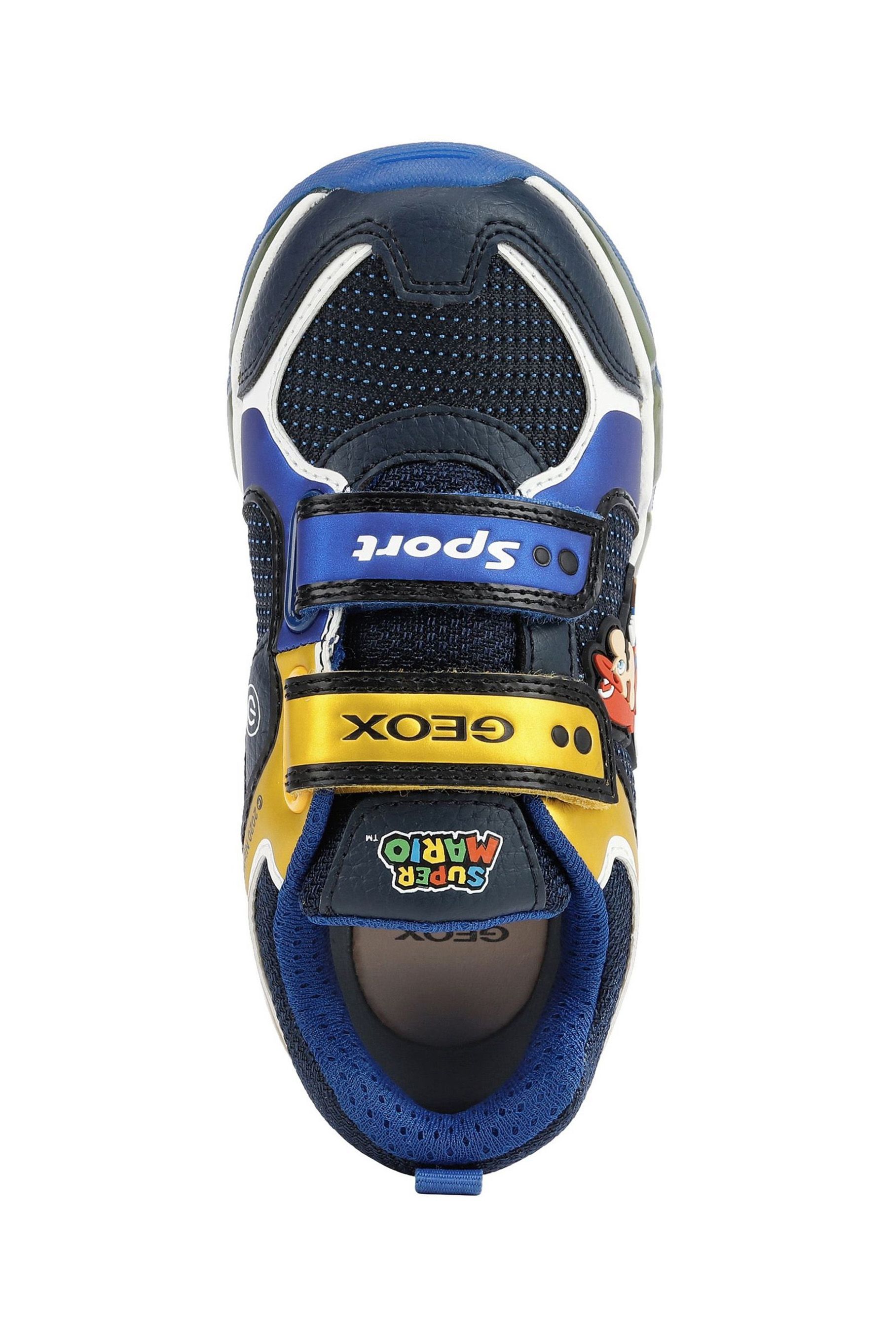 Buy Geox Junior Blue Light Up Mario Trainers from the Next UK