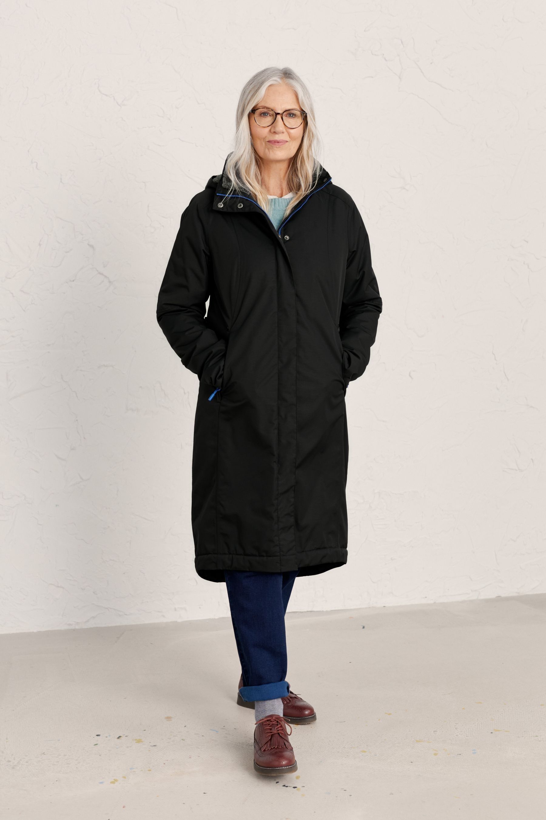 Buy Seasalt Cornwall Black Petite Waterproof Janelle Coat from the