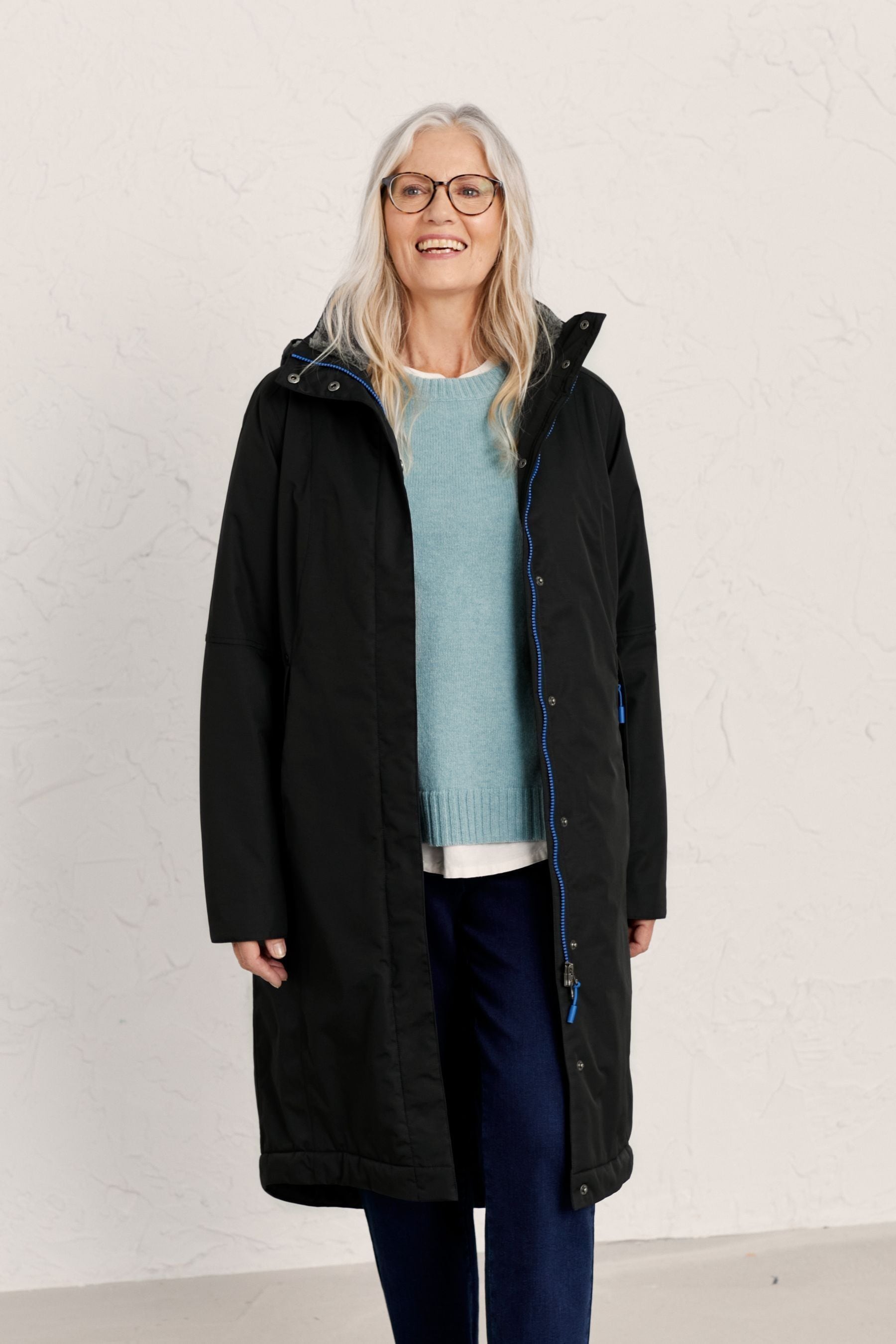 Buy Seasalt Cornwall Black Petite Waterproof Janelle Coat from the