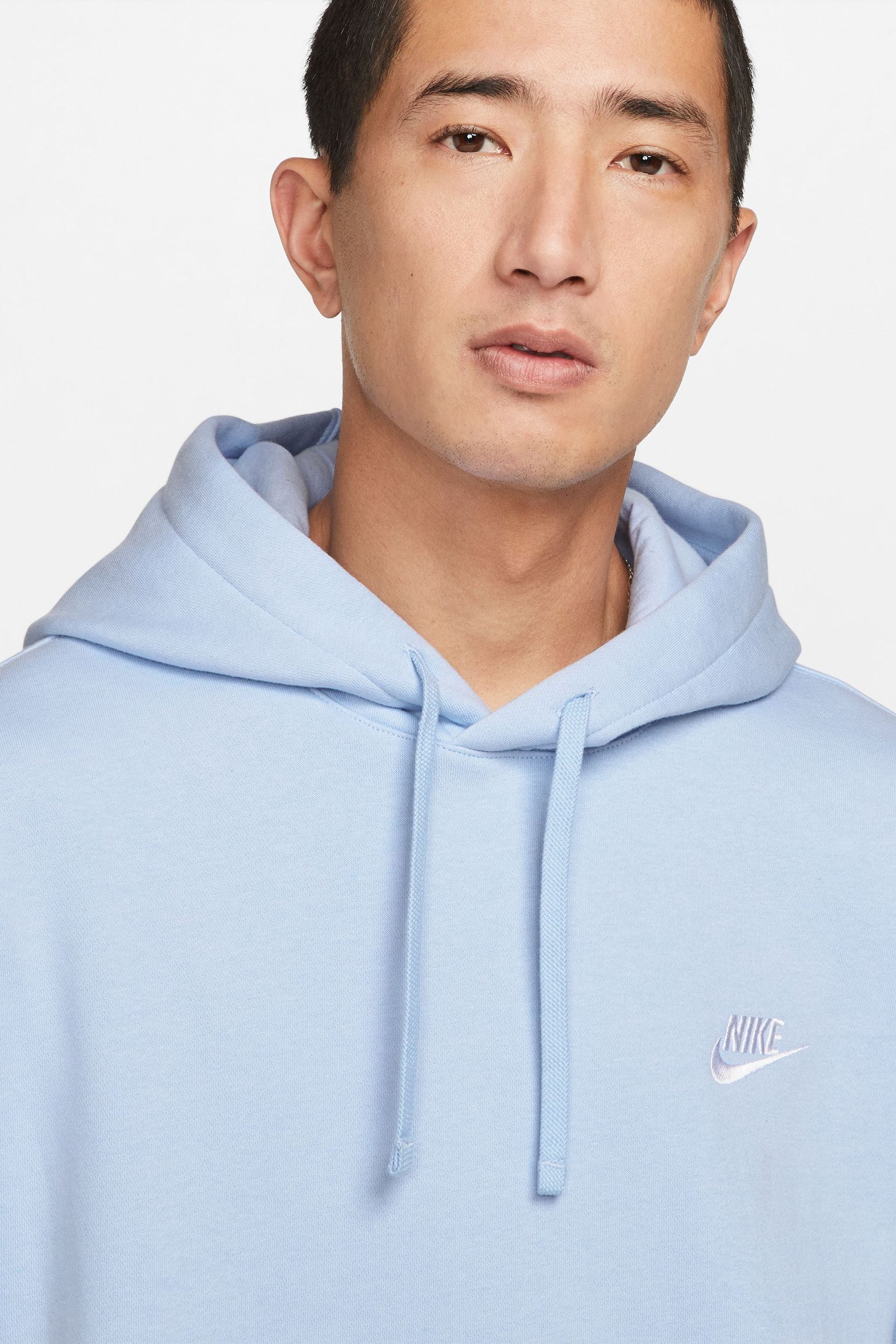 Nike Pale Blue Club Pullover Hoodie