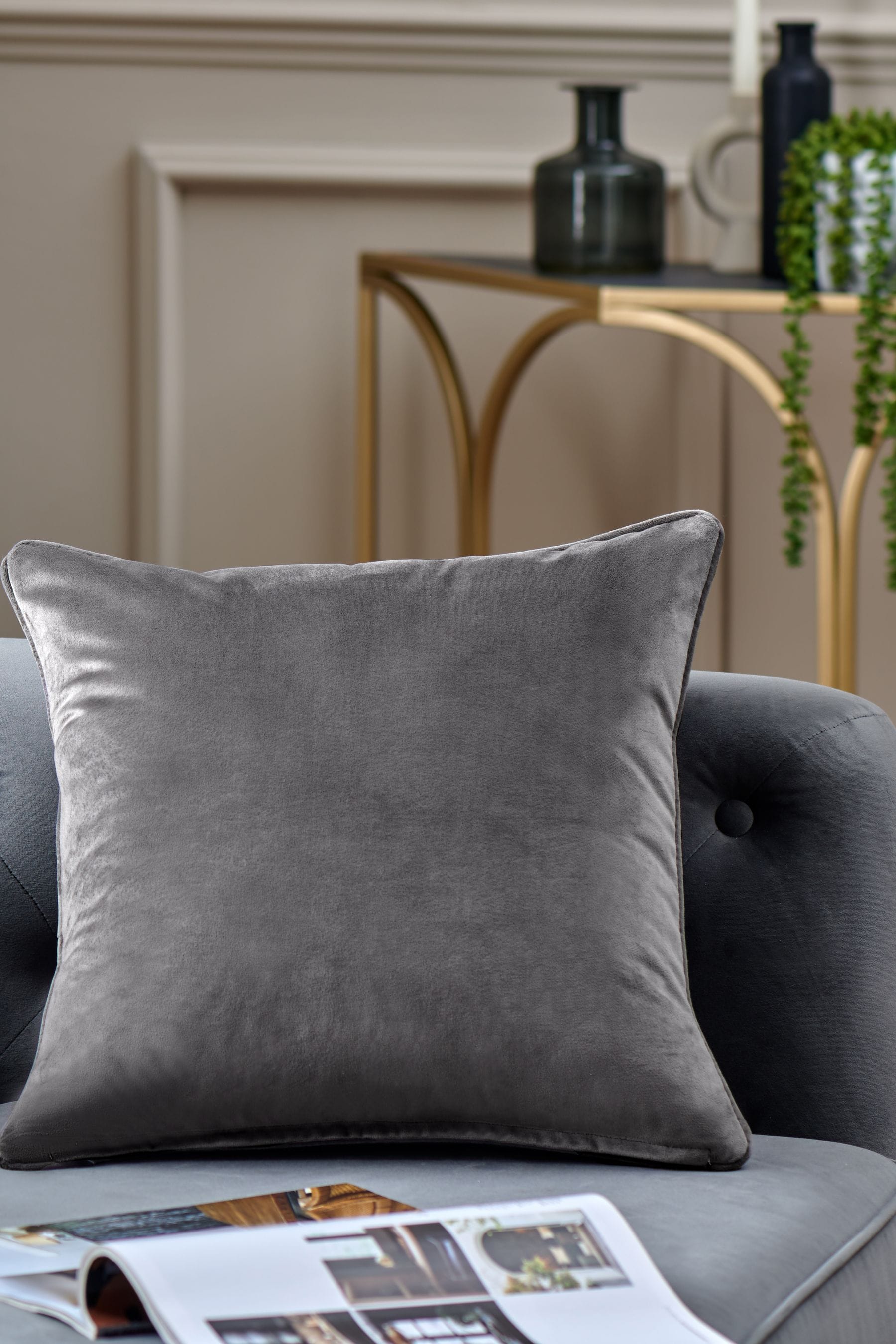 Charcoal best sale grey cushions