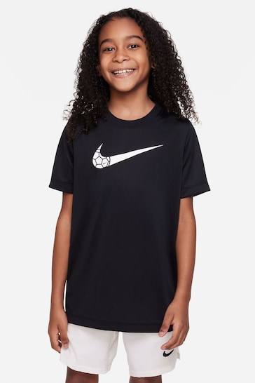 Buy Nike Black Dri-FIT Football Graphic Training T-Shirt from the Next ...