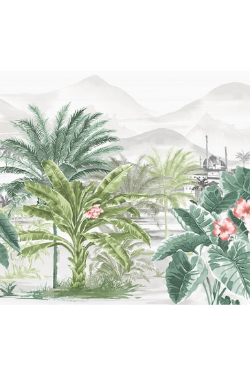 Art For The Home Green Tropical Forest Mural