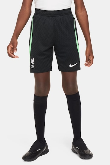 Nike Black Liverpool FC Strike Dri-FIT Knit Football Shorts