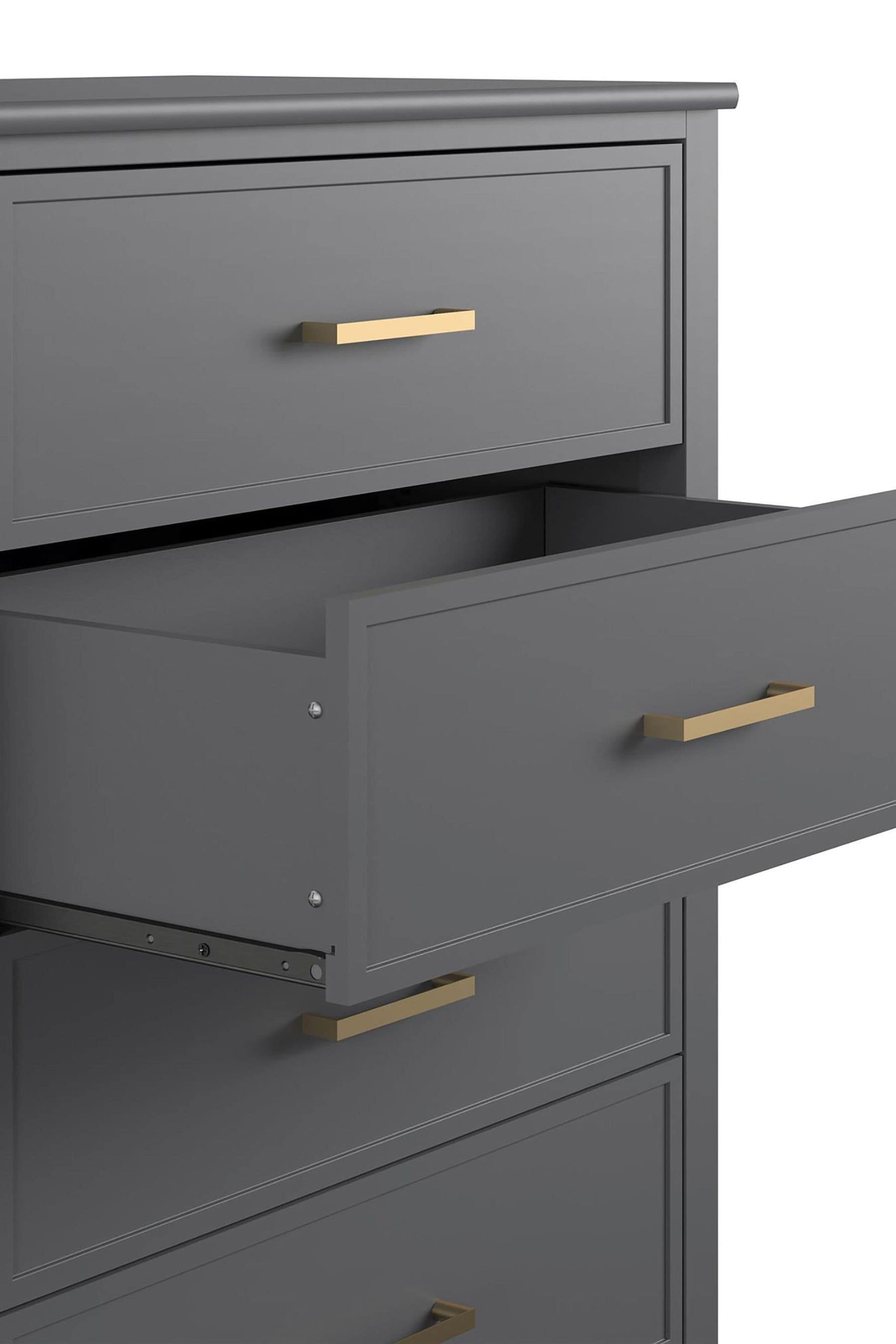 Buy CosmoLiving Graphite Grey Westerleigh Four Drawers Chest from