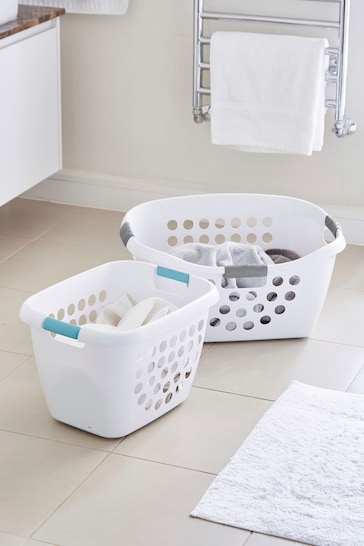 Lakeland White Easy Load Laundry Basket