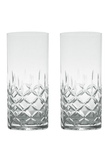 The DRH Collection Set of 2 Clear Dorchester Hi Ball Tumblers