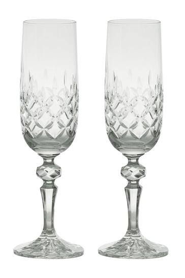 The DRH Collection Set of 2 Clear Dorchester Champagne Flutes