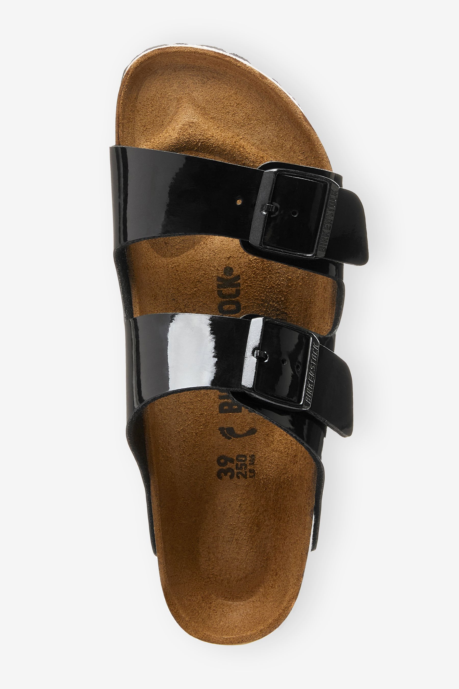 Birkenstock yara black patent clearance