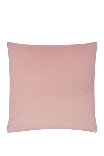 Evans Lichfield Powder Pink Sunningdale Velvet Polyester Filled Cushion