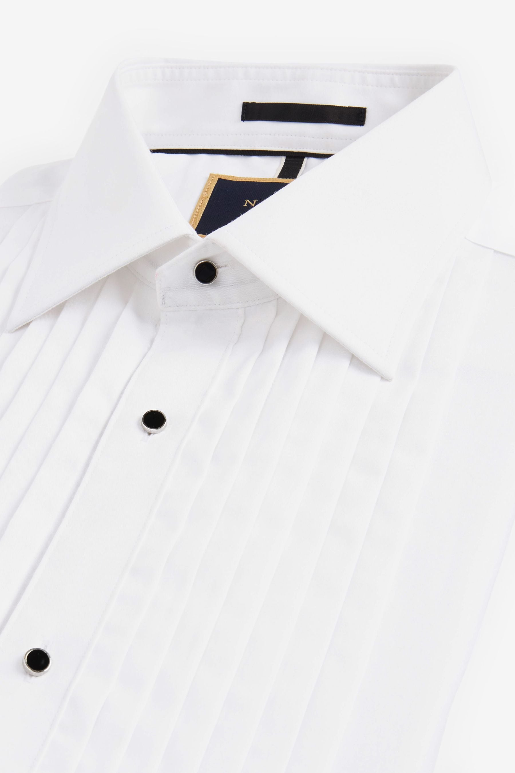 Mens pleated sale dress shirt