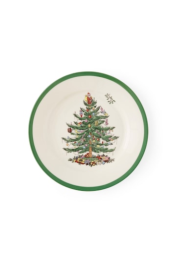 Spode Set of 4 White Christmas Tree Plates 20cm
