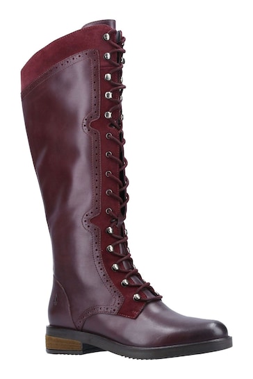 Hush Puppies Rudy Zip Up Lace Up Long Boots