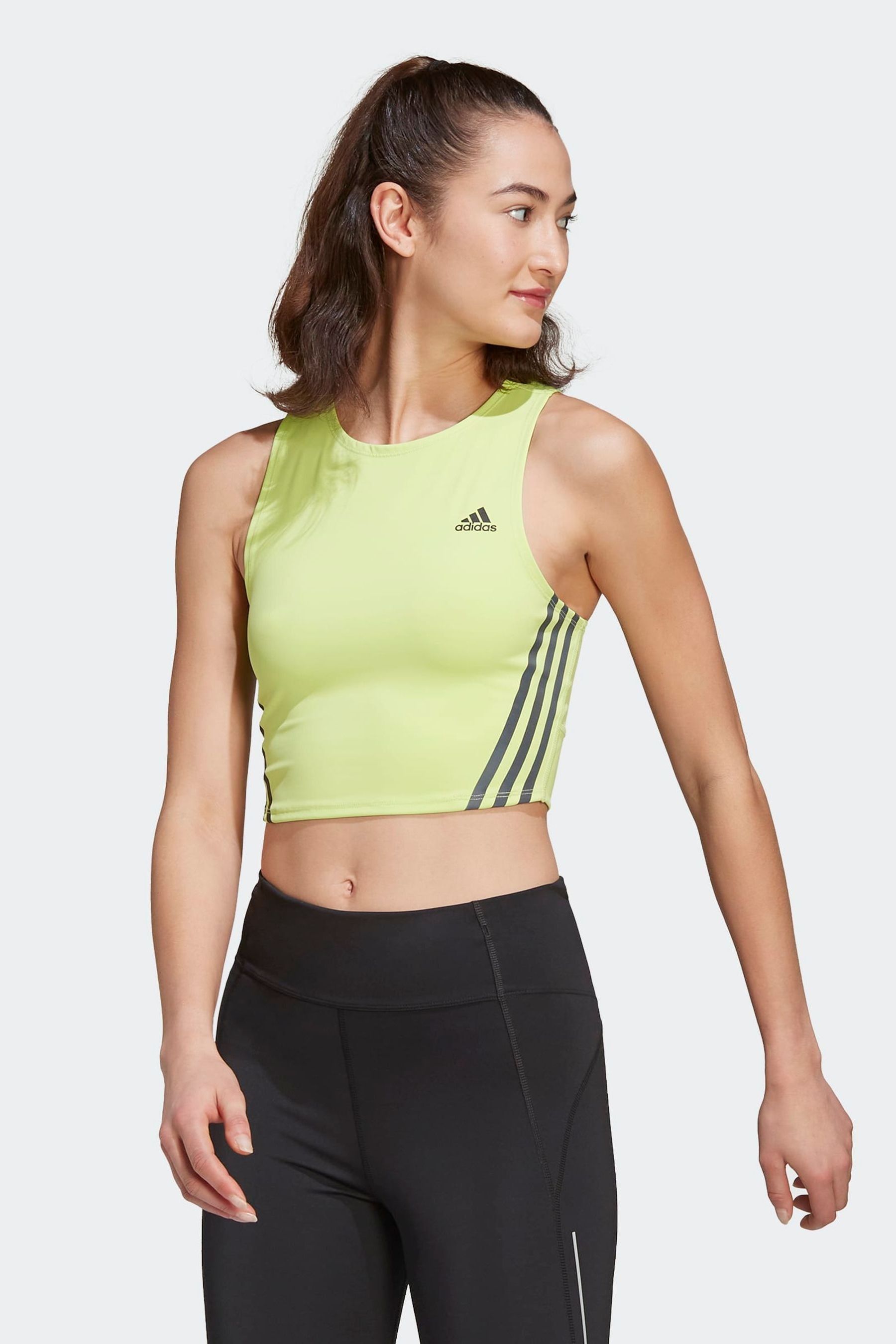 Adidas running crop top hotsell