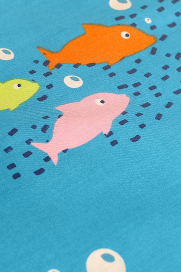 Bedlam Blue Kids Sea Life Fitted Sheet