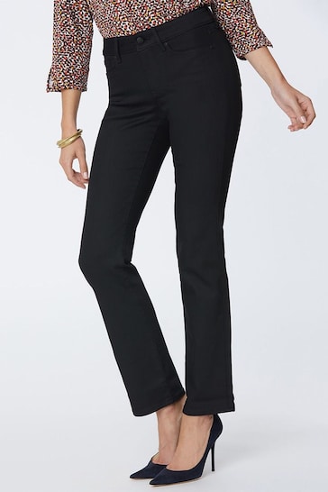 NYDJ Marilyn Regular Straight Jeans In BlackLast™