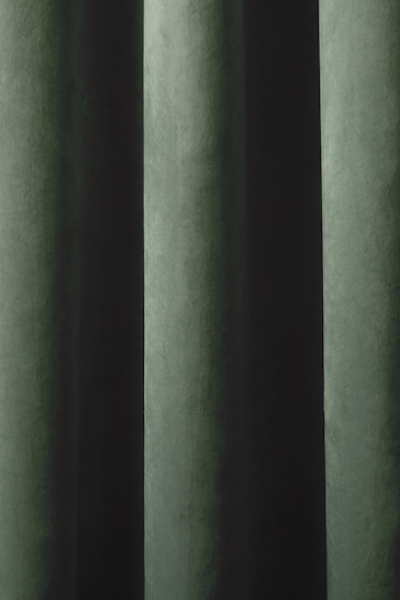 Laurence Llewelyn-Bowen Green Montrose Eyelet Curtains