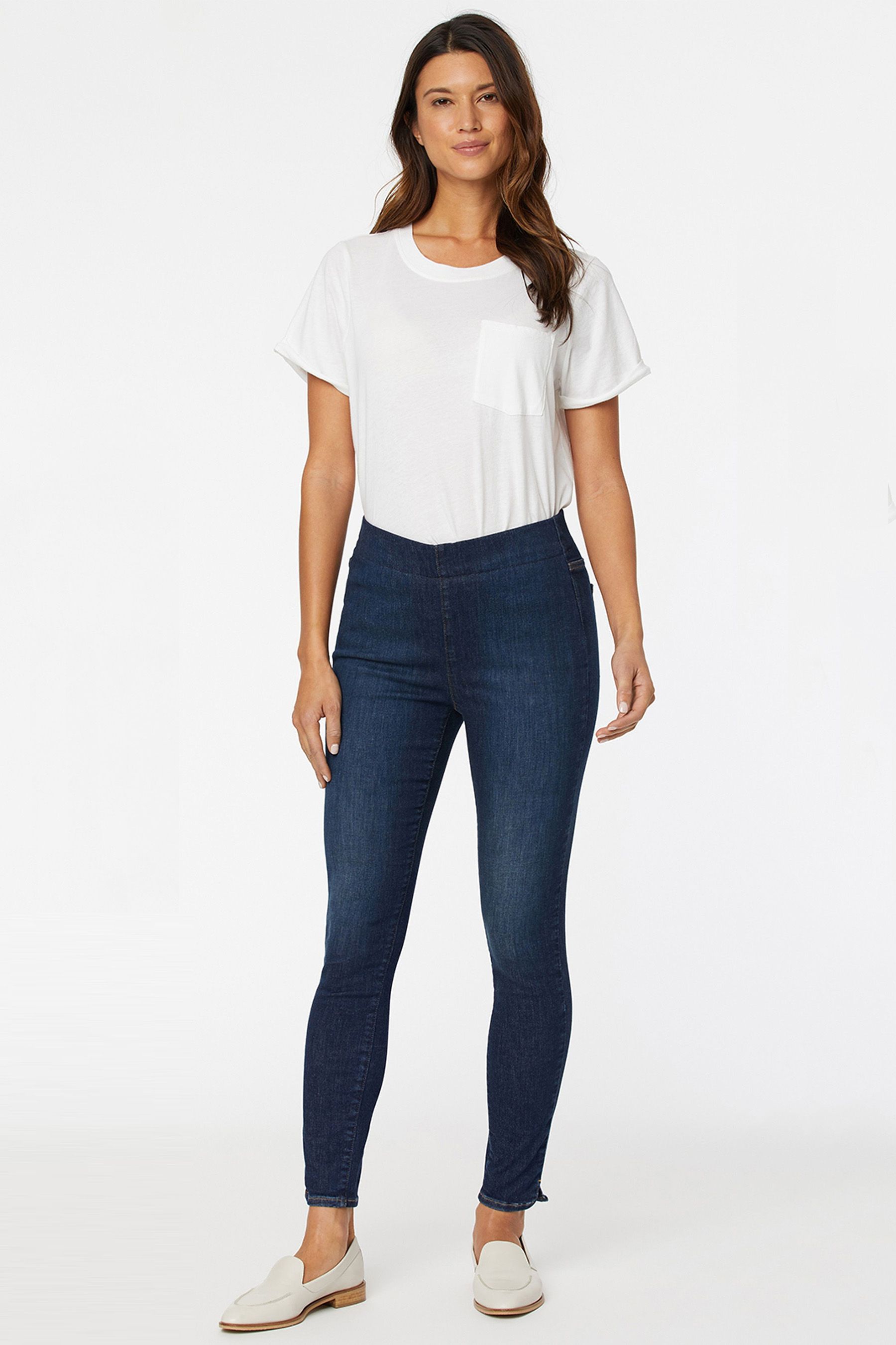 Nydj ripped jeans top