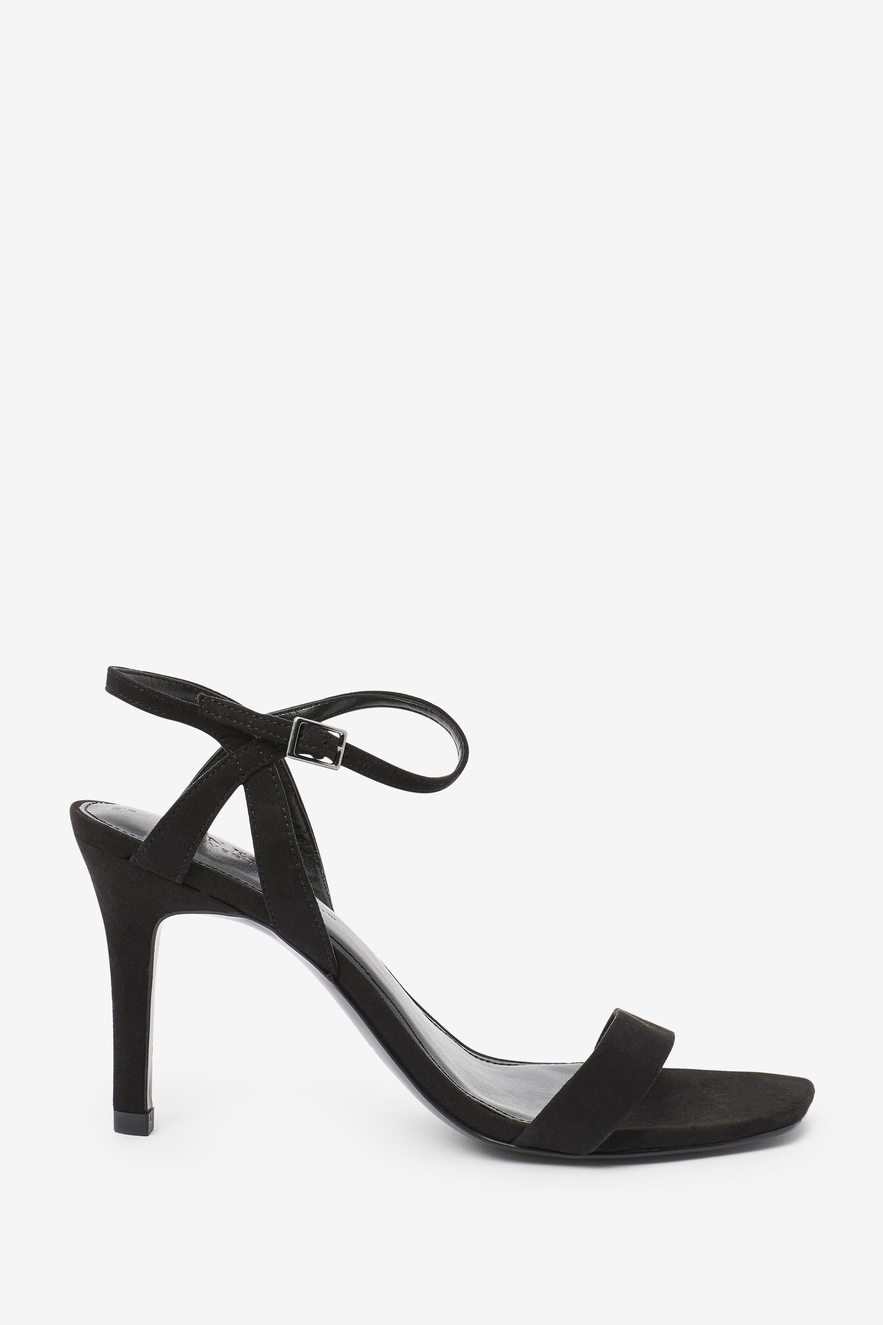 Strappy black heels comfortable on sale