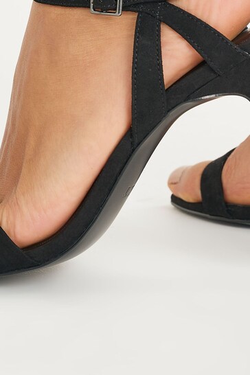 Black Regular/Wide Fit Forever Comfort® Strappy Skinny Heel Sandals
