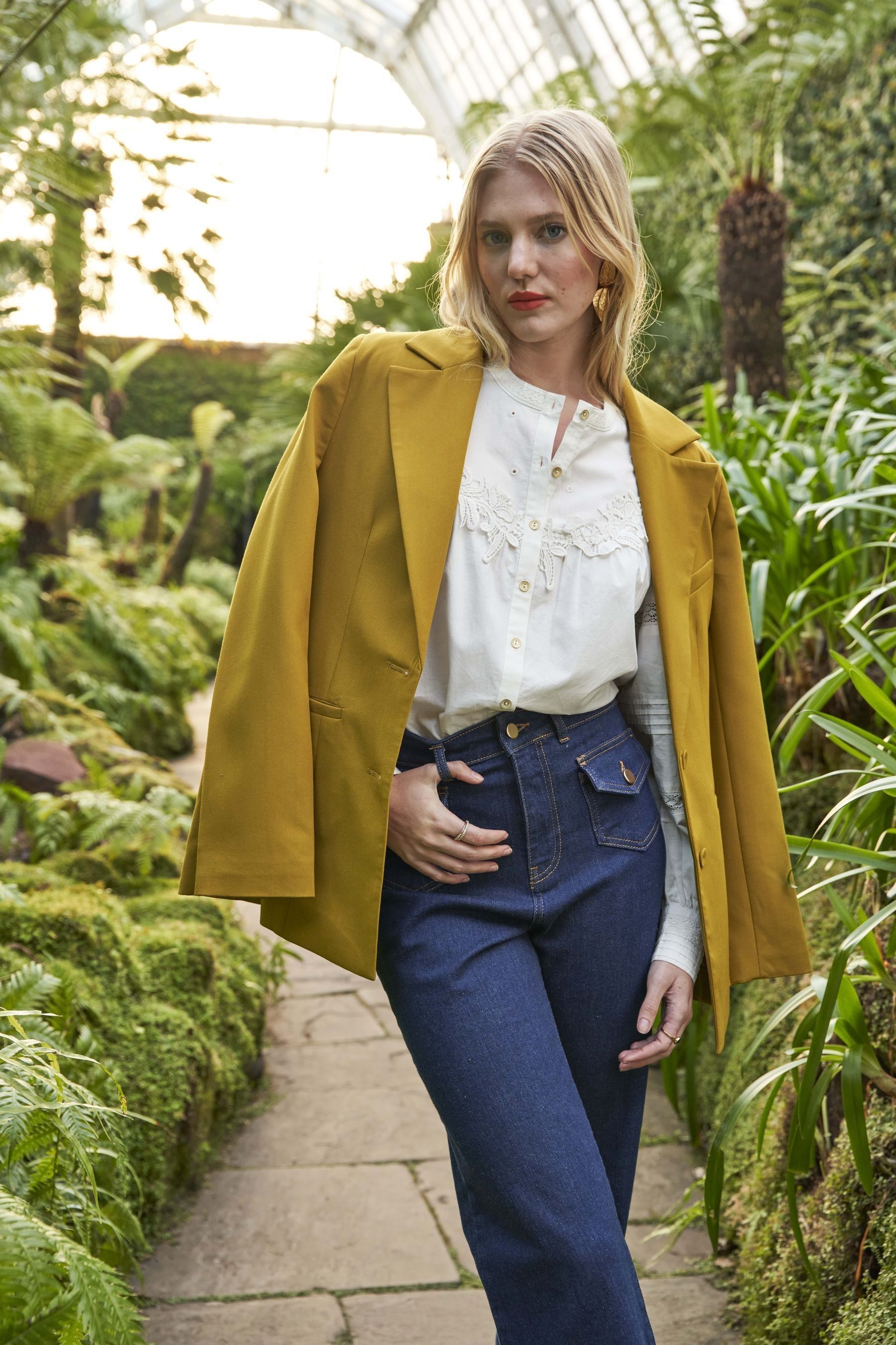 Oversized blazer cheap with belt