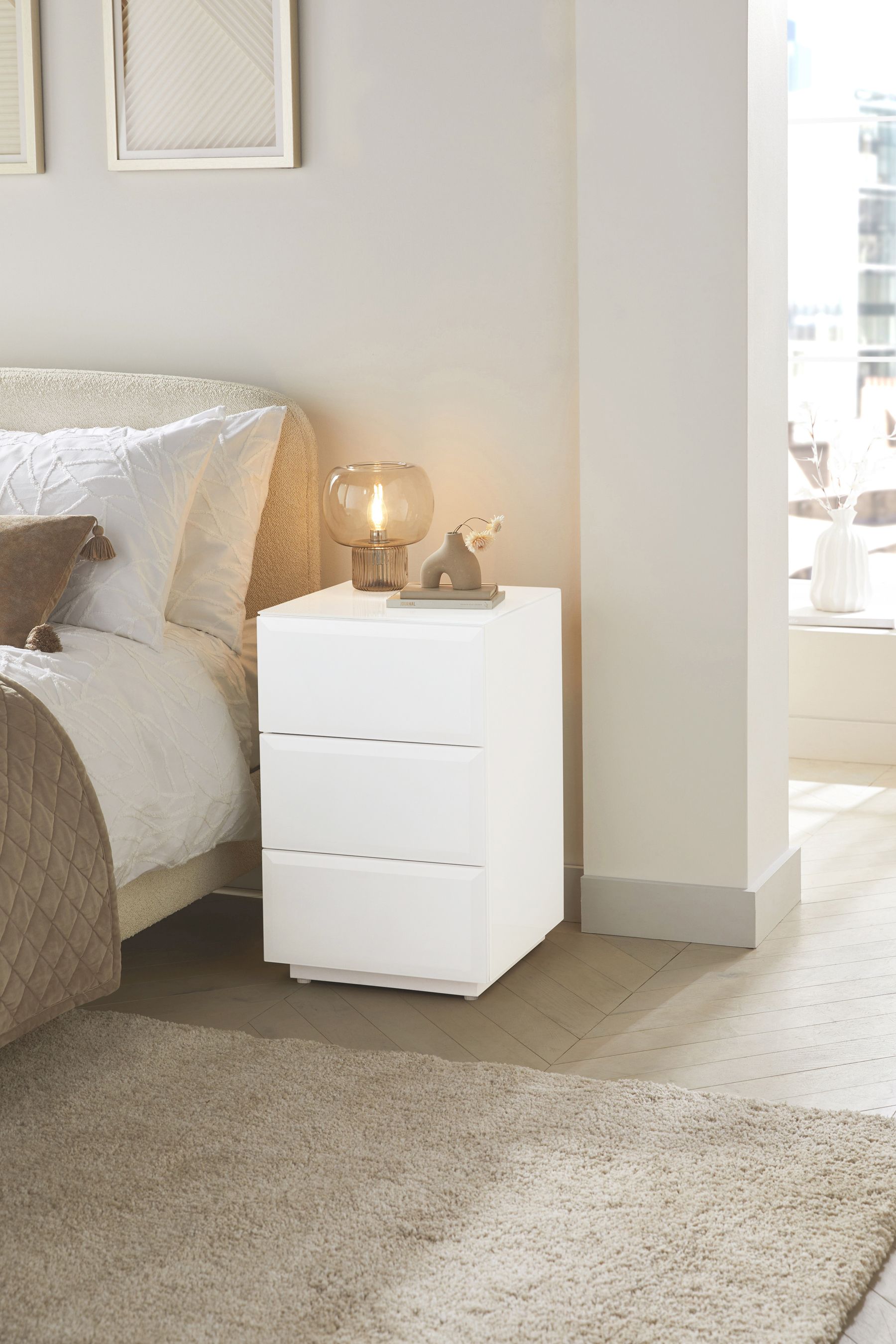 Next white drawers sale