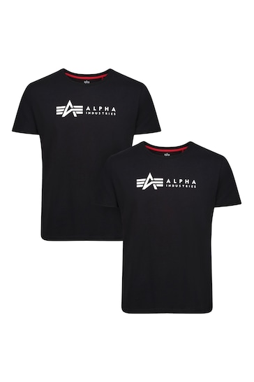 Alpha Industries Label T-Shirt Two-Pack