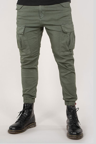 Buy Alpha Industries Dark Green Airman Pants from the Next UK online shop