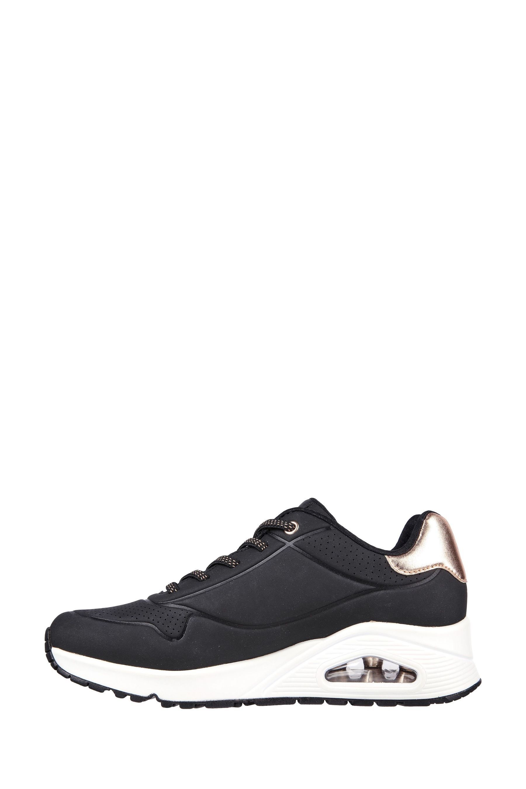 Skechers black glitter trainers hotsell