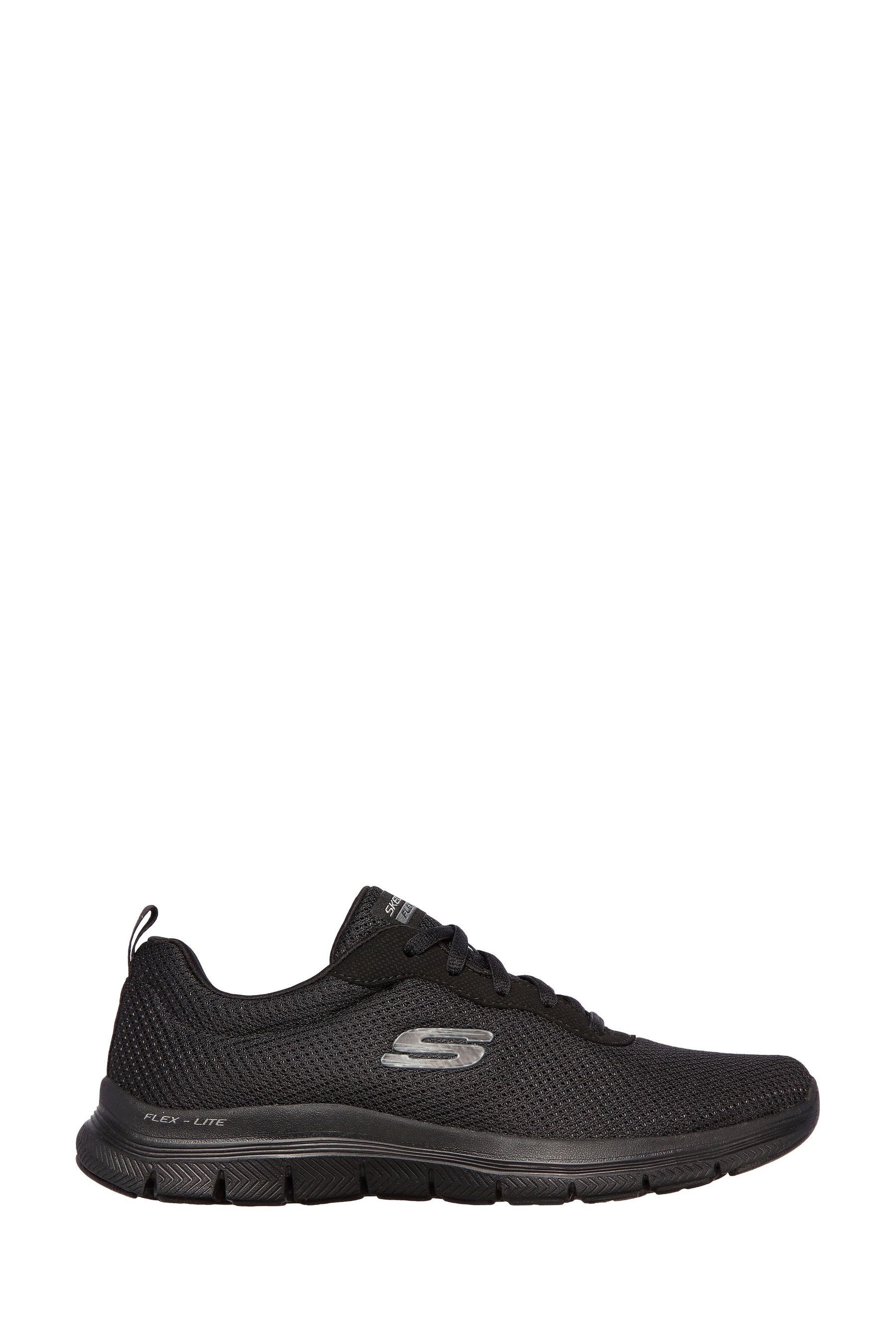 Skechers black flex appeal online 2.0 break free trainers