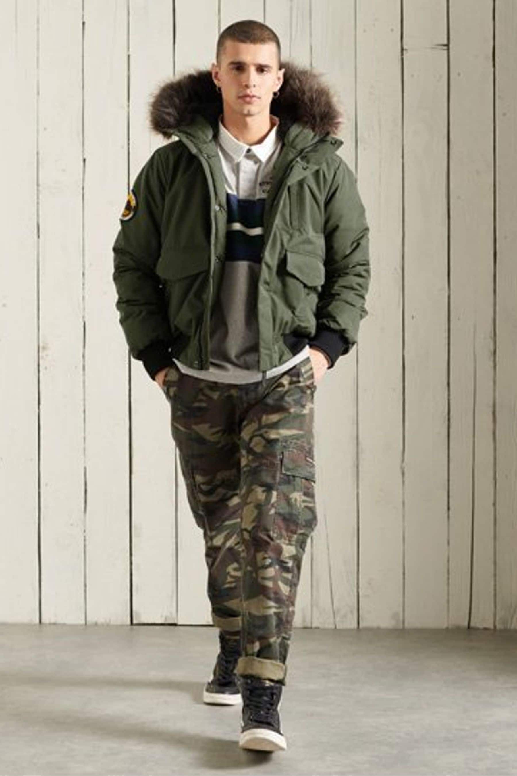 Buy Superdry Green Everest Bomber Jacket from the Next UK online shop
