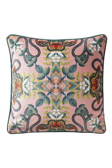 Wedgwood Pink Emerald Forest Cushion