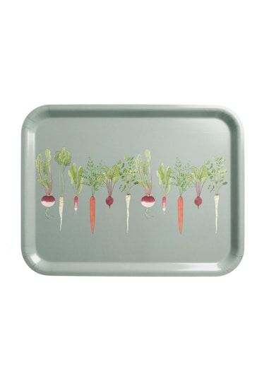 Sophie Allport Green Homegrown Large Printed Tray