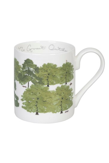 Sophie Allport White Hedgehogs & Trees Standard Mug