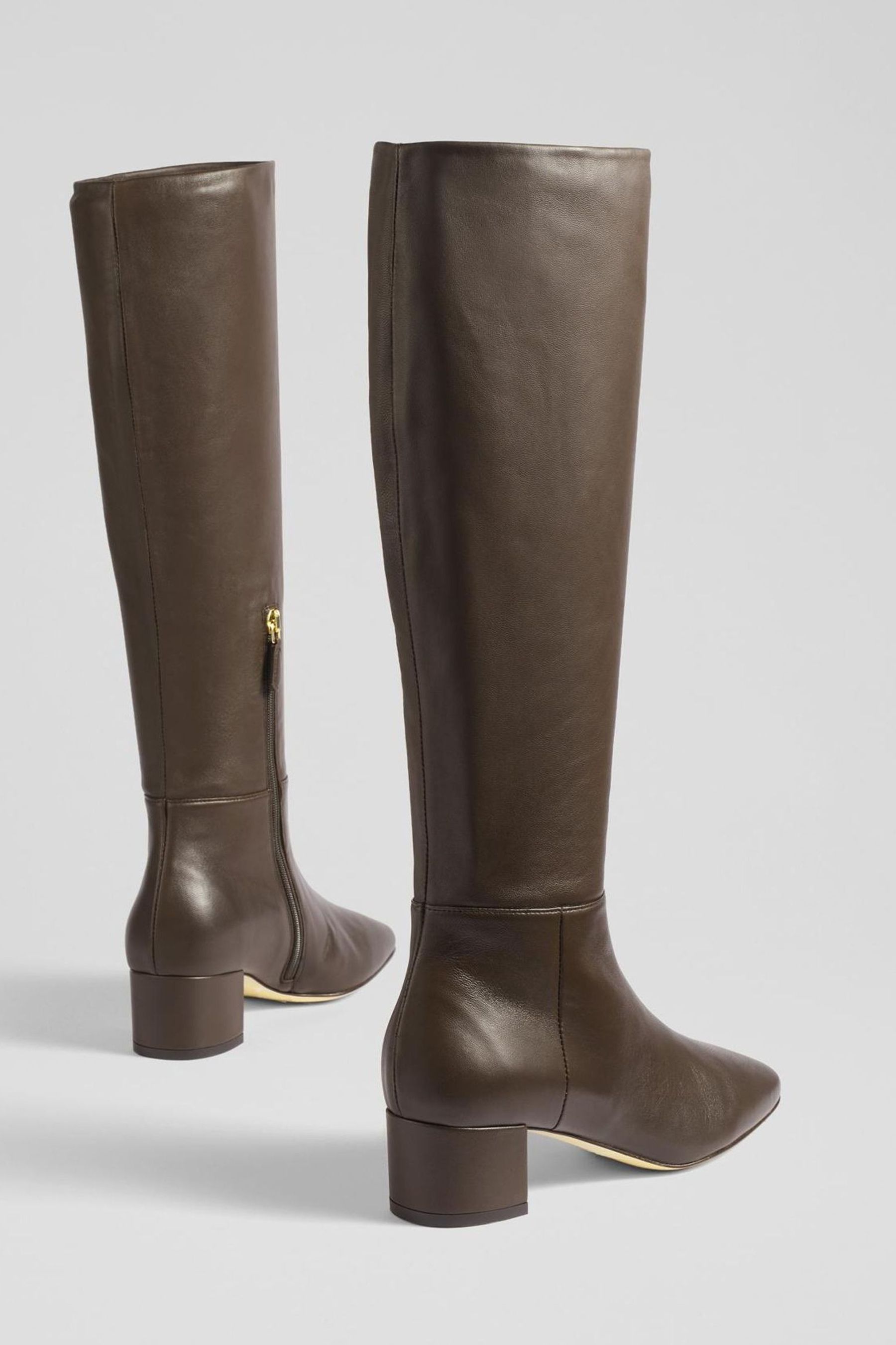 LK Bennett Brown Karen Kristen Knee High Boots